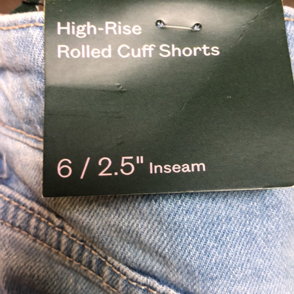 Wild Fable High Rise Shorts Rolled Cuff Shorts | NWT - Picture 5 of 5